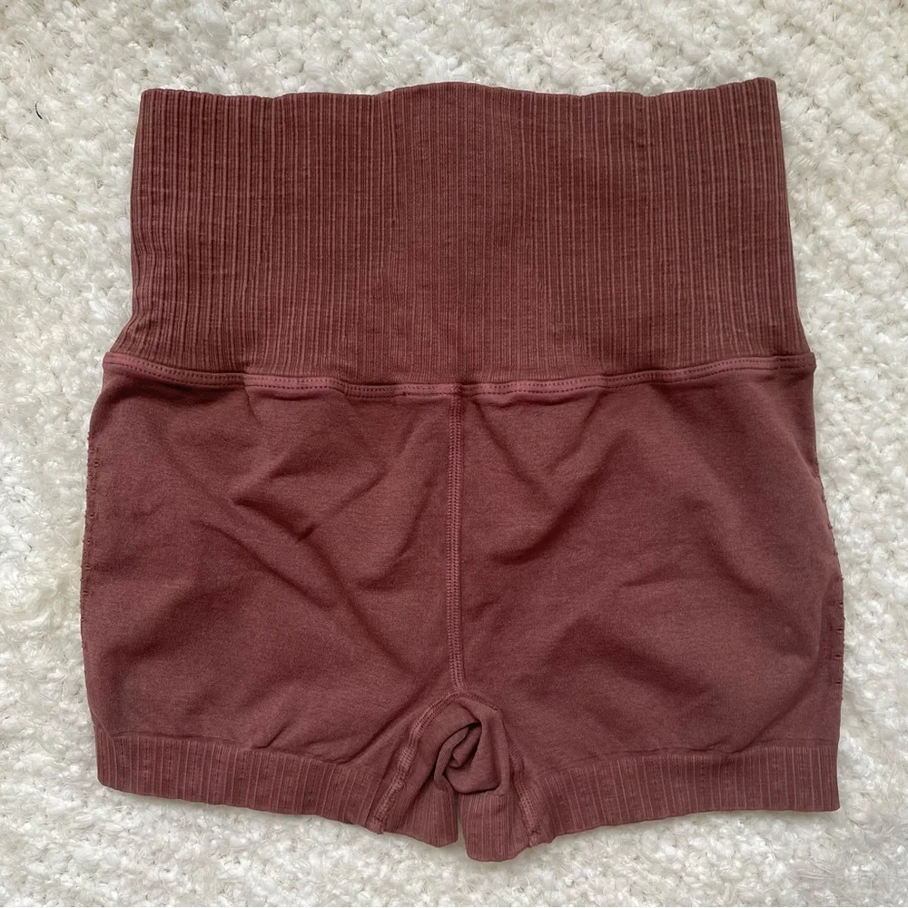 Free People Good Karma Running Shorts Nutmeg Size XS/S NWOT $48 - Picture 8 of 9